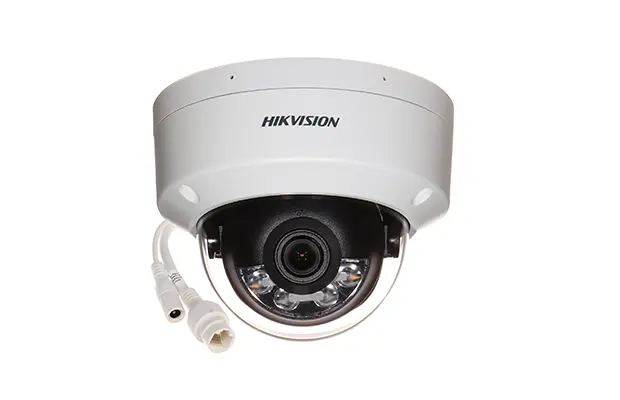 CAMERA HIKVISION IP DOME  4MP+MIC SMART HYBRID LIGHT ANTIVANDAL