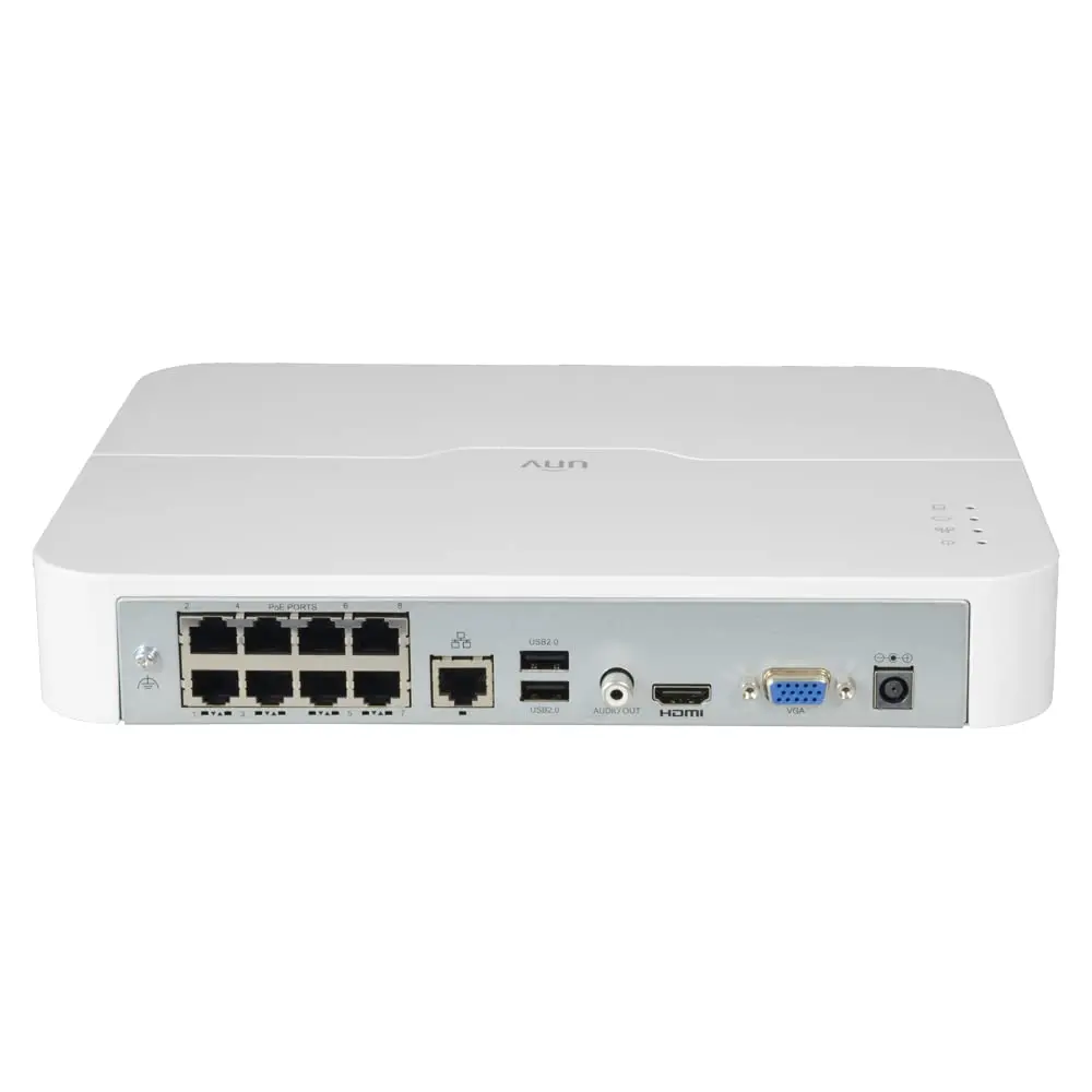 NVR UNIVIEW 8CH POE H.265 4K SMART 1U