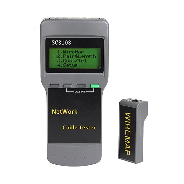 Testeur de câble Réseau RJ45 / LCD SC8108 