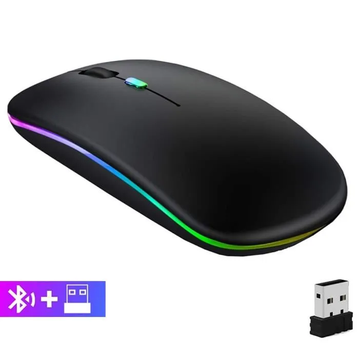 SOURIS SANS FILL ET BLUETOOTH RECHARGEABLE