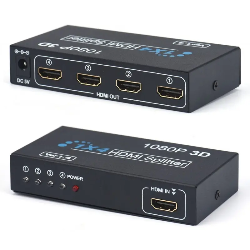 Splitter HDMI 4 ports Full HD 1080P 3D 