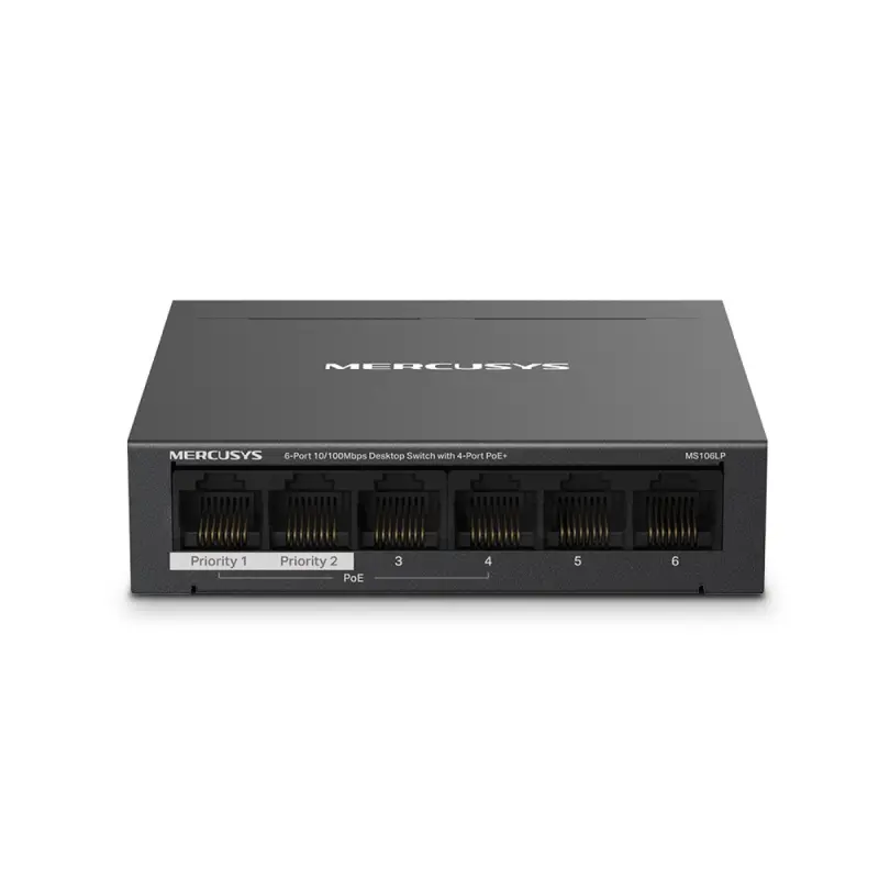 SWITCH MERCUSYS MS106LP 6 PORTS 10/100MBPS/AVEC 4 PORTS PoE+