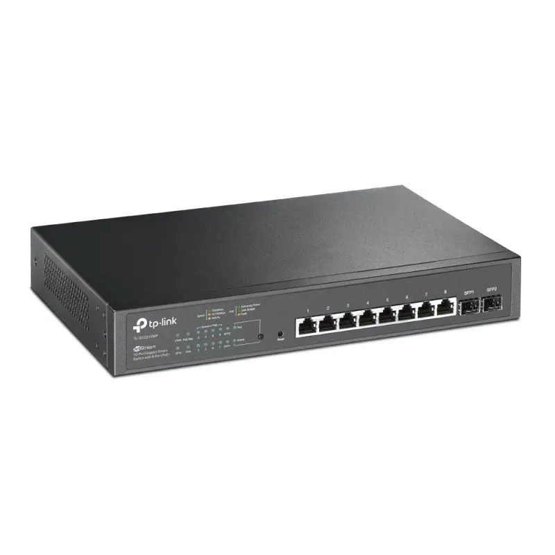 SWITCH TP-LINK ADMINISTRABLE TL-SG2210P 8 PORTS PoE+ et 2 PORTS SFP Gigabit