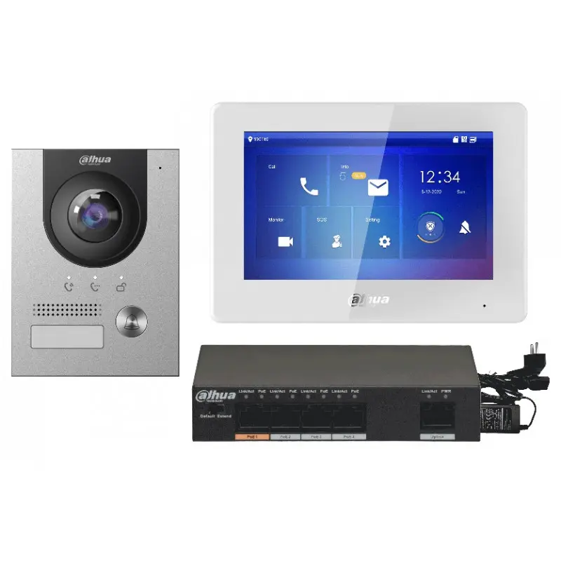 KIT VIDEO PHONE DAHUA IP 