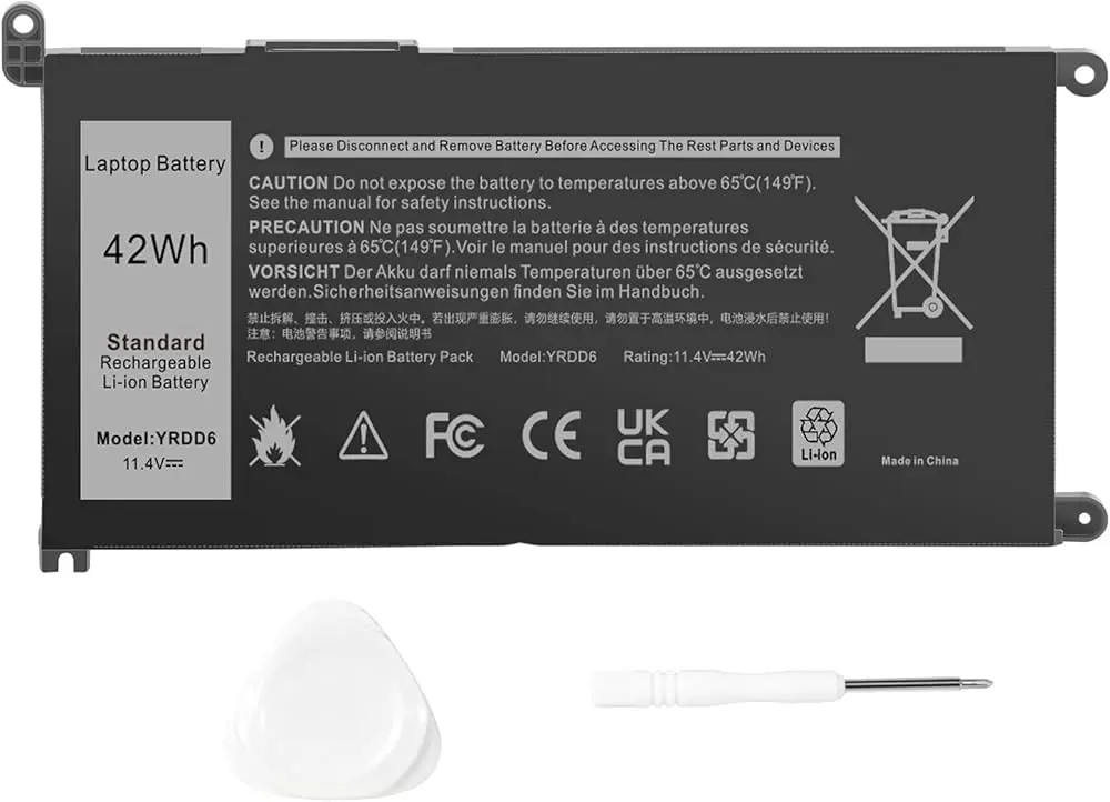 Batterie pour pc portable Dell 11.4V 42WH