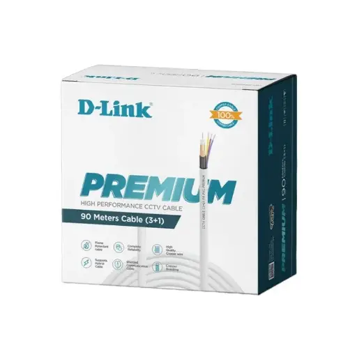 [KX6 D-LINK 100M] BOBINE CABLE COAXIAL KX6+DC 100M D-LINK