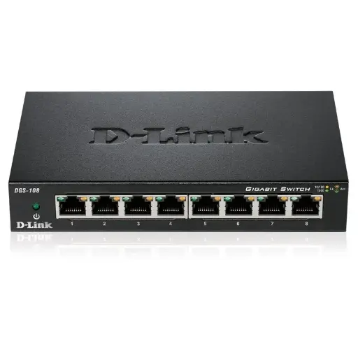 [790069382383] SWITCH D-LINK GIGABBIT 8 PORTS 10/100/1000 MBPS  DGS-108
