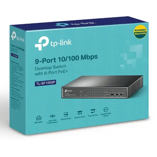 [SF1009P] SWITCH TP-LINK 8 PORTS POE