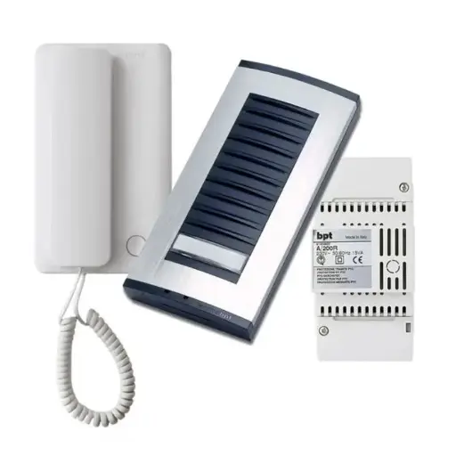 [8K40CA008] Kit interphone Came 1 Poste Sys 200 avec Plaque de Rue - Blanc