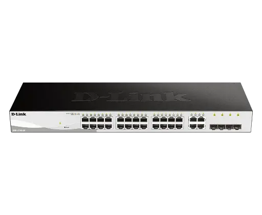 [DGS-1210-28] SWITCH D-Link DGS-1210-28 24 Ports 10/100/1000 Mbps + 4 Ports SFP