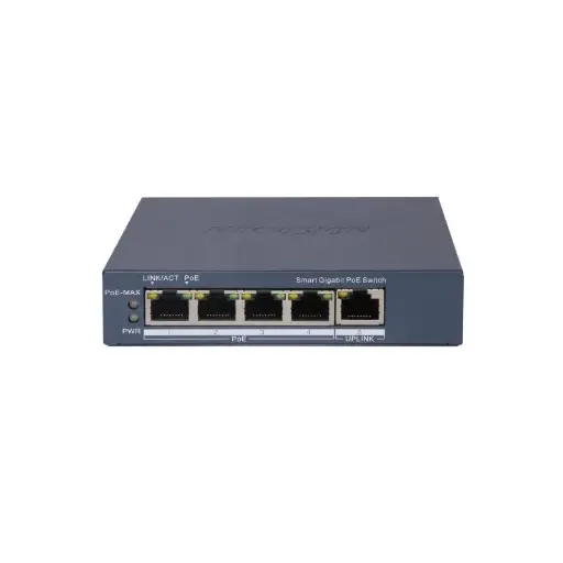 [DS-3E1505P-EI] Switch HIKVISION DS-3E1505P-EI 4 Port Gigabit Smart POE / 1 RJ45 uplink Port